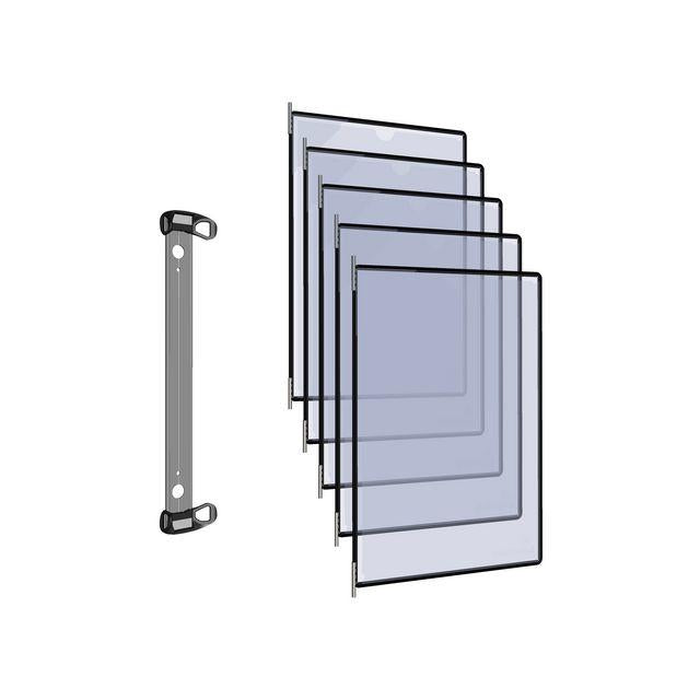 Wall rack DJOIS magnetic A4 10 panel