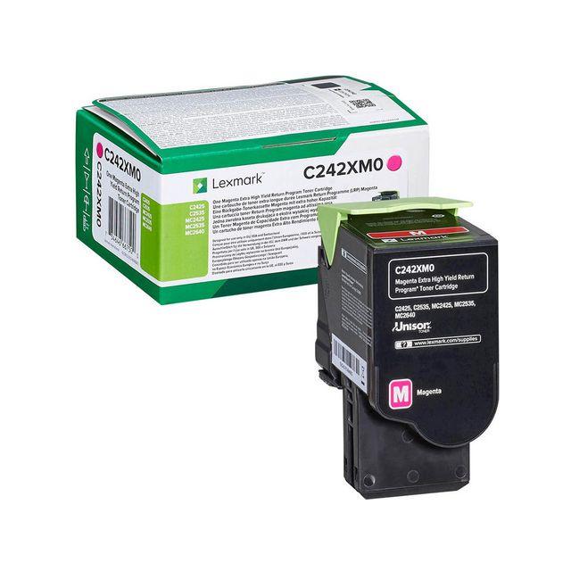 Toner LEXMARK C242XM0 3,5K magenta