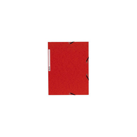 Rubber band folder cardboard 3-cl A4 red