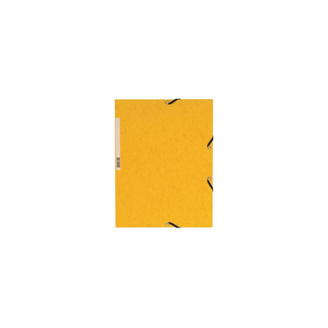 Rubber band folder cardboard 3-cl A4 yellow