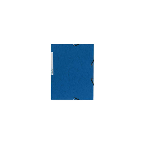 Rubber band folder cardboard 3-cl A4 blue