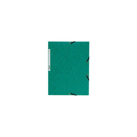 Rubber band folder cardboard 3-cl A4 green