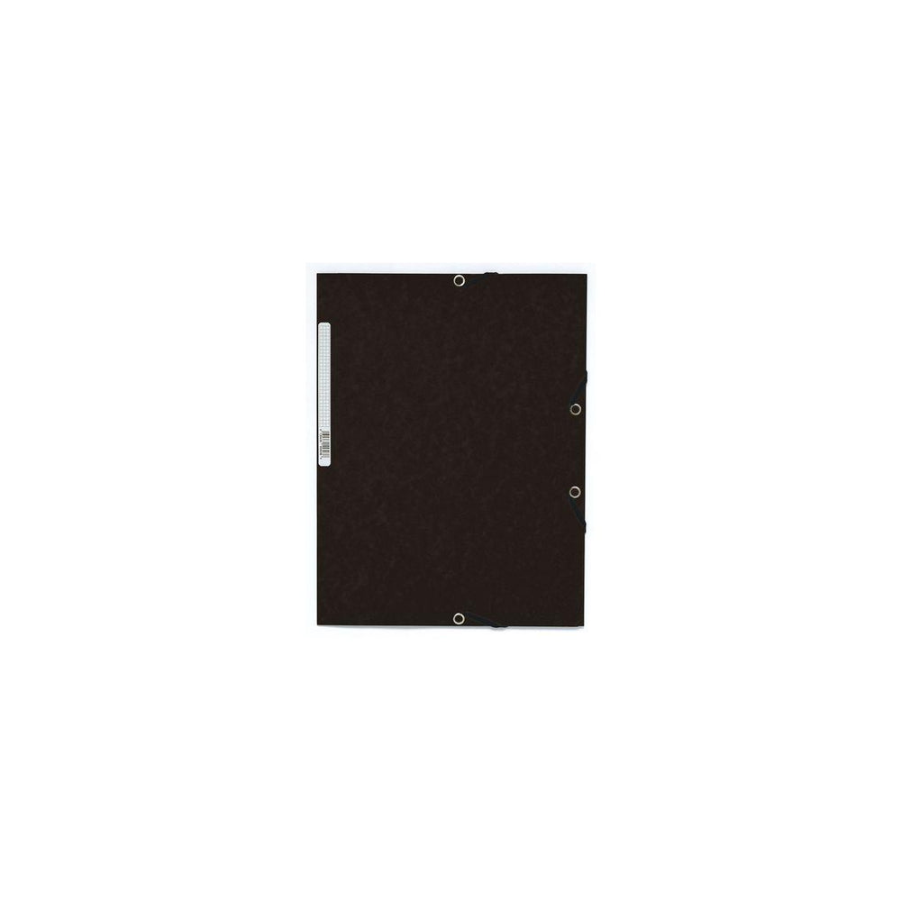 Rubber band folder cardboard 3-cl A4 black