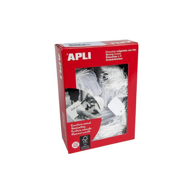 Label with string 22x35mm 500/pack