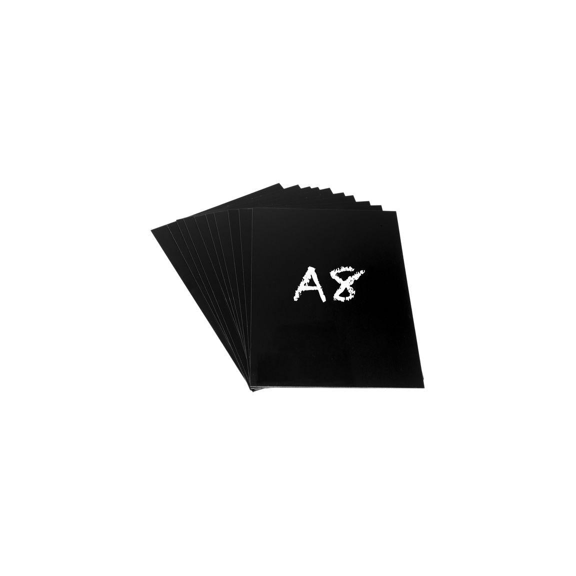Scratch pad A8 black 10/pack