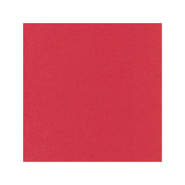 Napkin 3-ply 33x33cm red 250/pack
