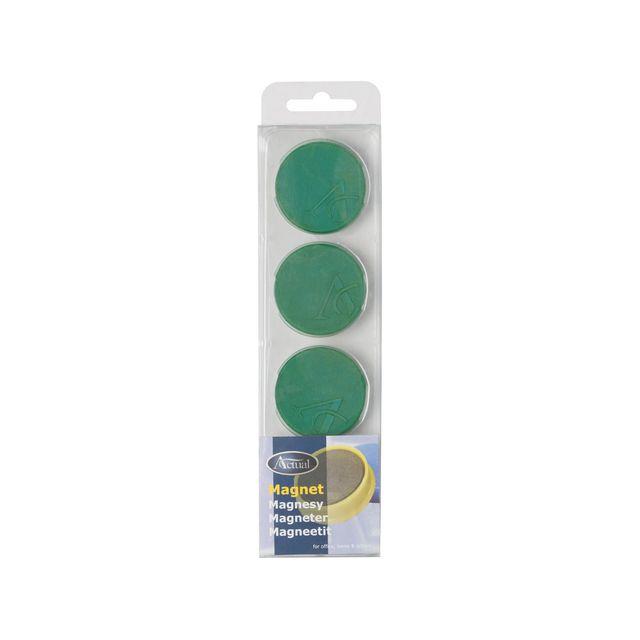 Magnetic buttons ACTUAL 40mm green 4/pc