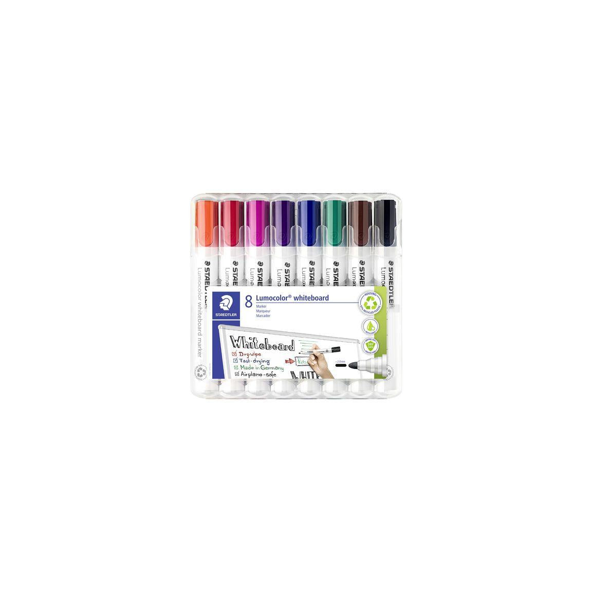 Whiteboard pen LUMOCOLOR 351 round 8/pack