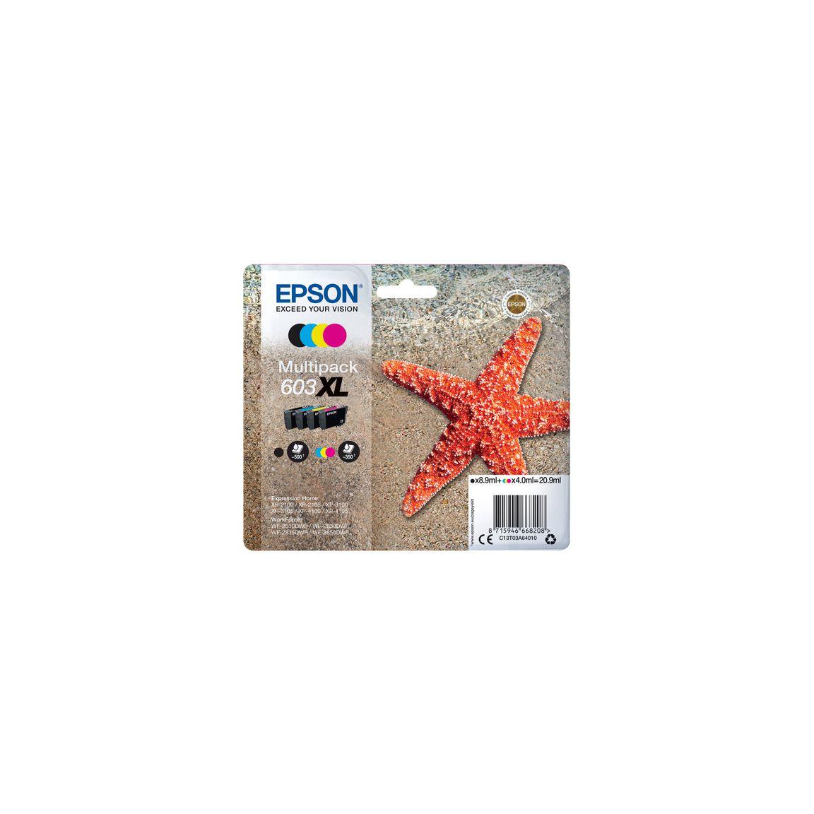 Ink cartridge EPSON T03U 603XL 4-colour 4/pc