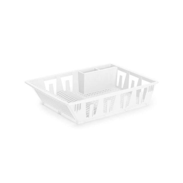 Plastic dish rack White