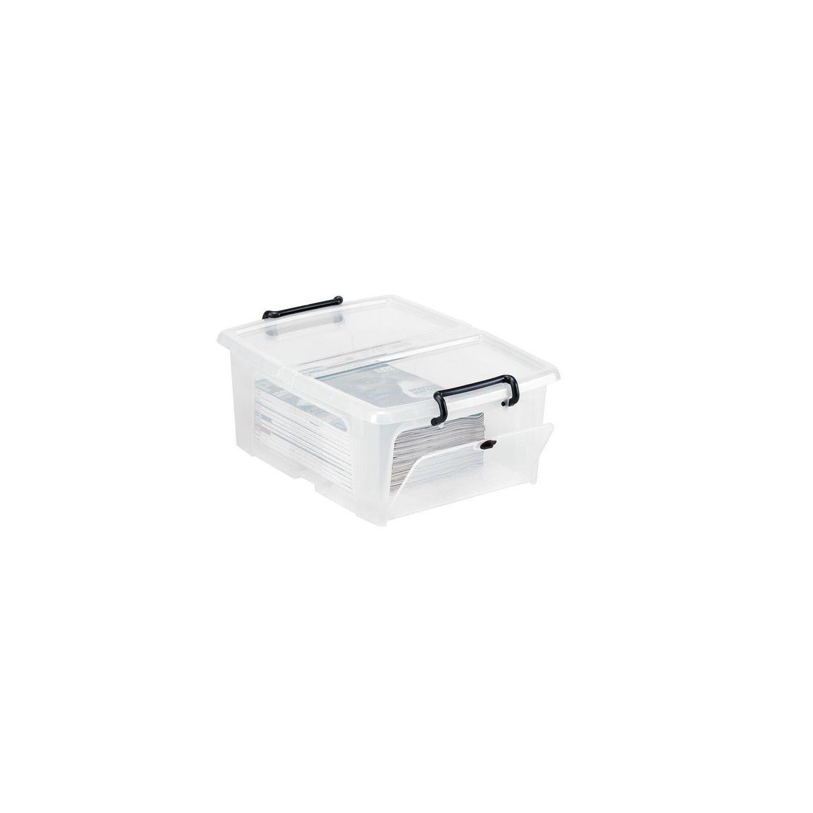 Plastic box STRATA 20L clear with lid PP