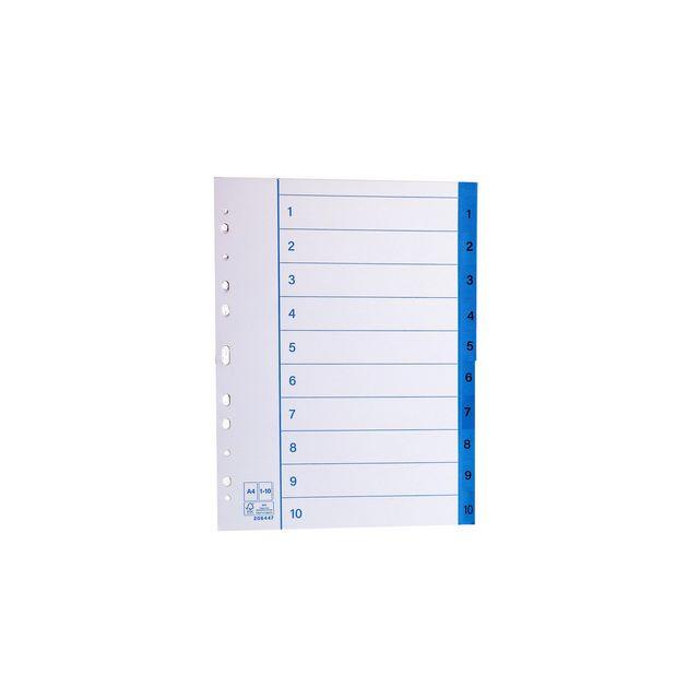 Paper register A4 1-10 10/pack