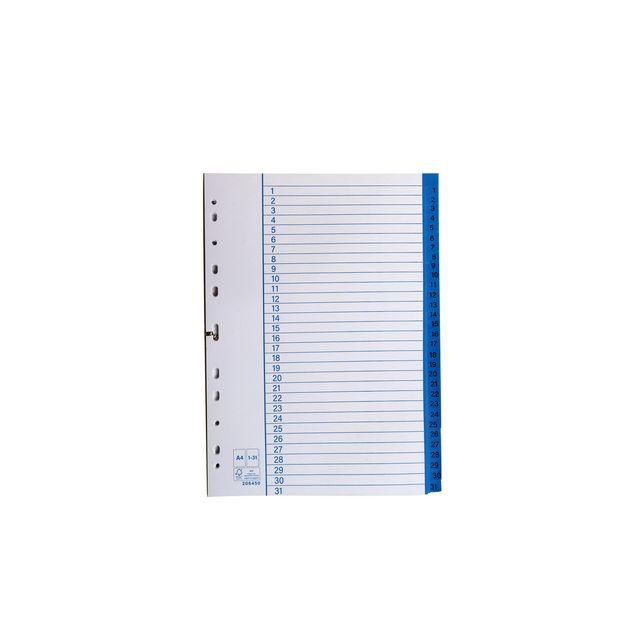 Paper register A4 1-31 10/pc