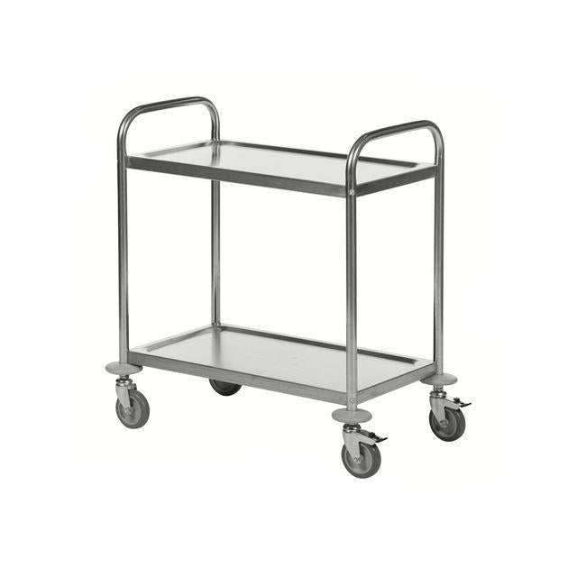 Stainless steel roller table 2 levels