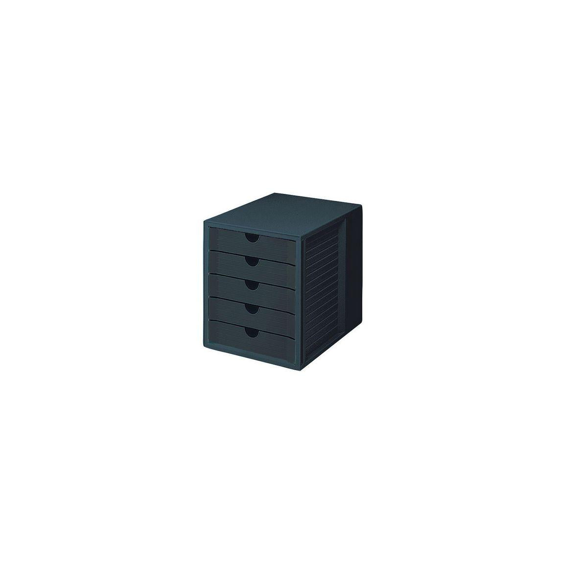 Blank box HAN 5 drawers recy black