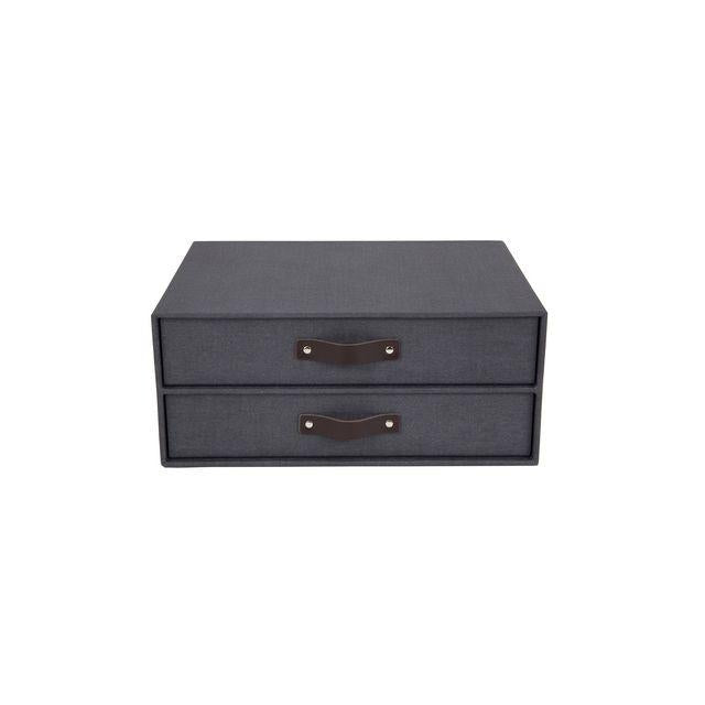 Desk bureau cart. w. leather hand. black