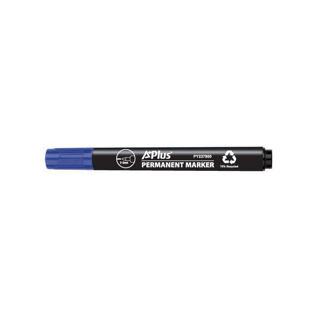 Labelling pen A PLUS eco round 1-3mm blue