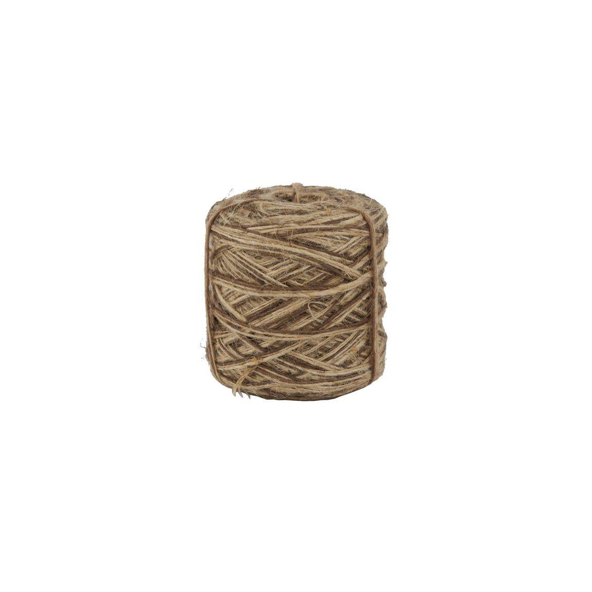 Jute ribbon mottled brown 166m