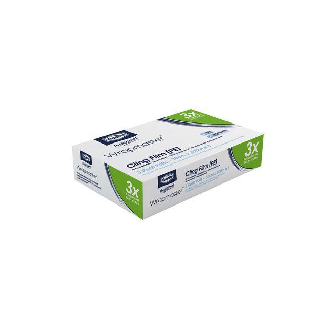 Plastic film TOPPITS PE 30cmx300m 3/pc