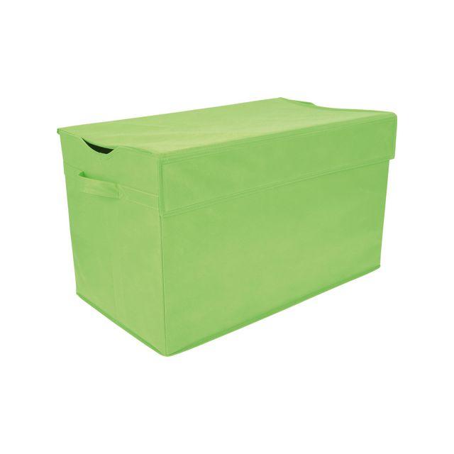 Storage basket large in fabric green