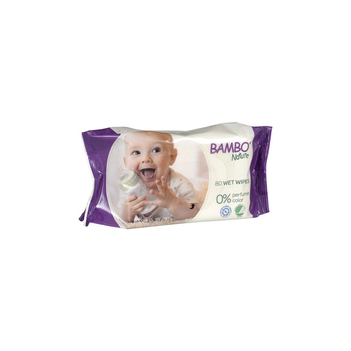 Wet wipe BAMBO Nature oparfymera 80/pack