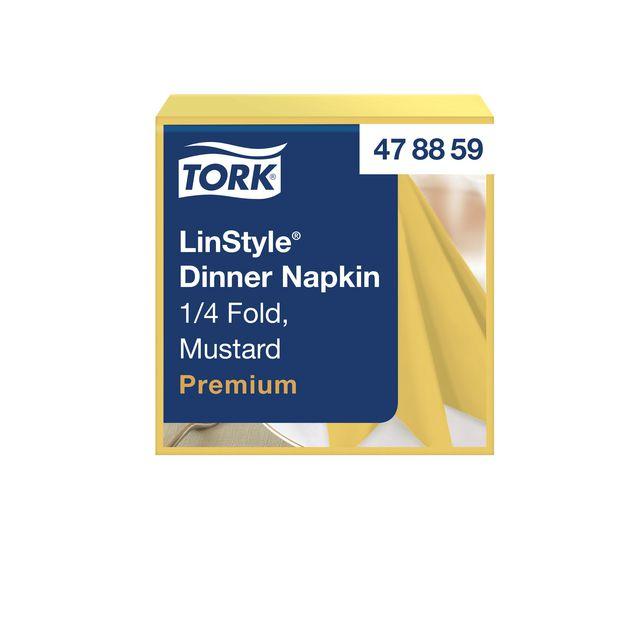 Napkin TORK LinStyle yellow 39x39cm 50/pack