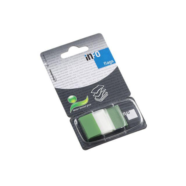 Index INFO NOTES 25x43mm green 50/pack