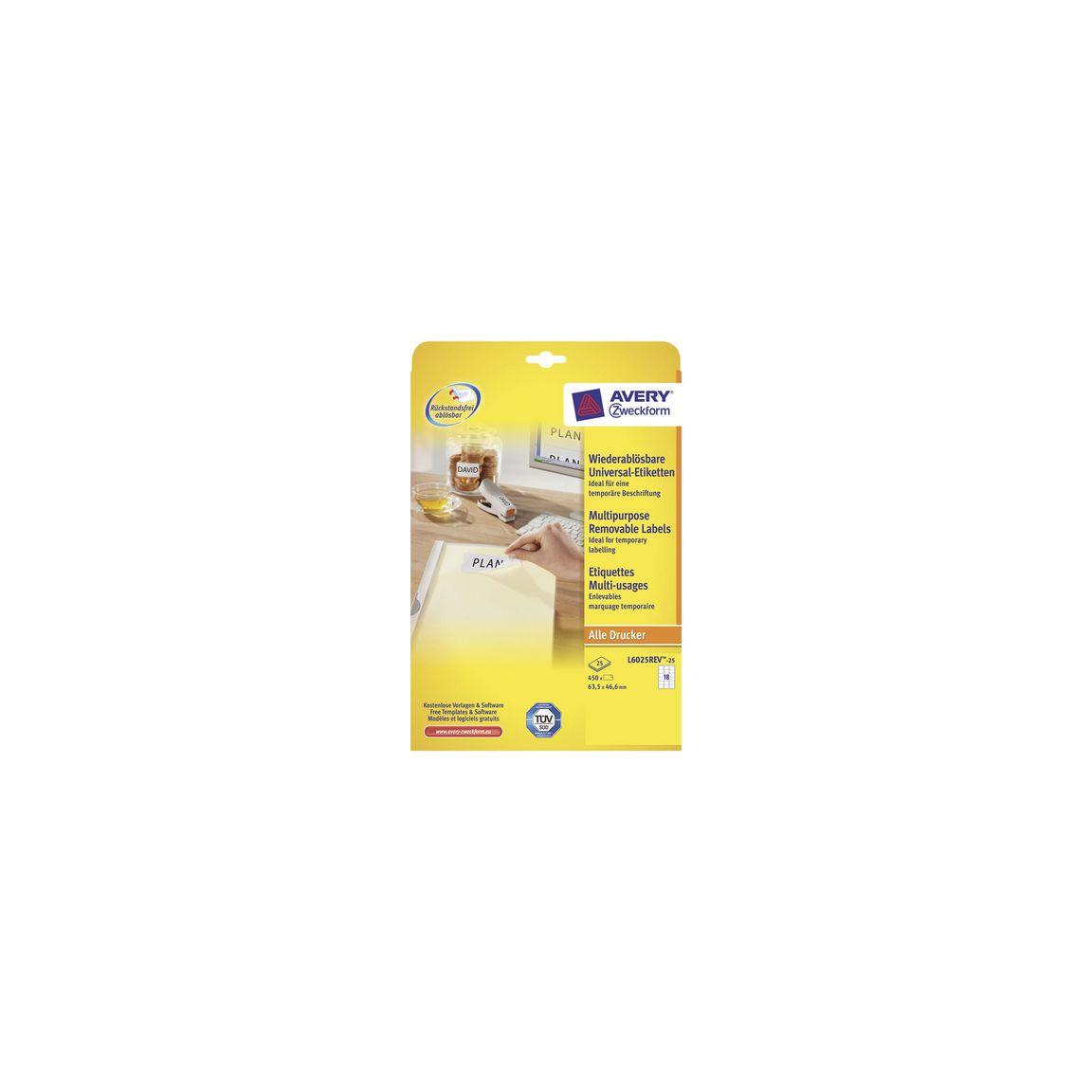 Label AVERY avtagb 63,5x46,6mm 540/fp