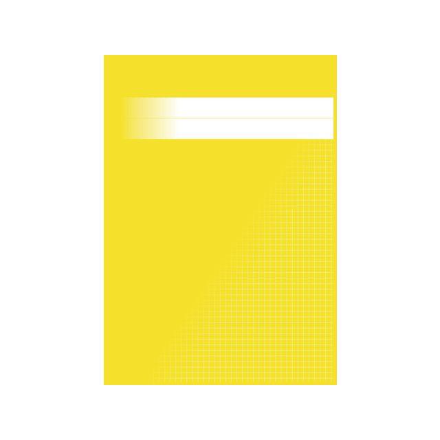 Counting booklet A4 squared 5x5mm yellow