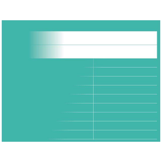 A6L ruled glossy booklet 8.5mm petrol