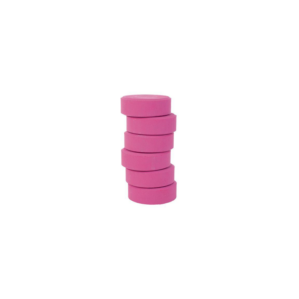 Colour pucks 57mm, pink 6/pc