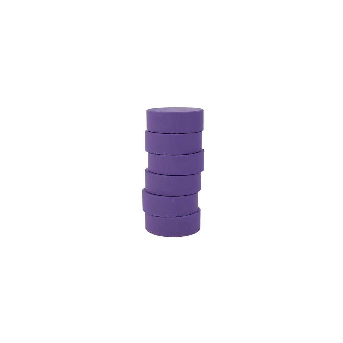 Colour pucks 57mm, purple 6/pc