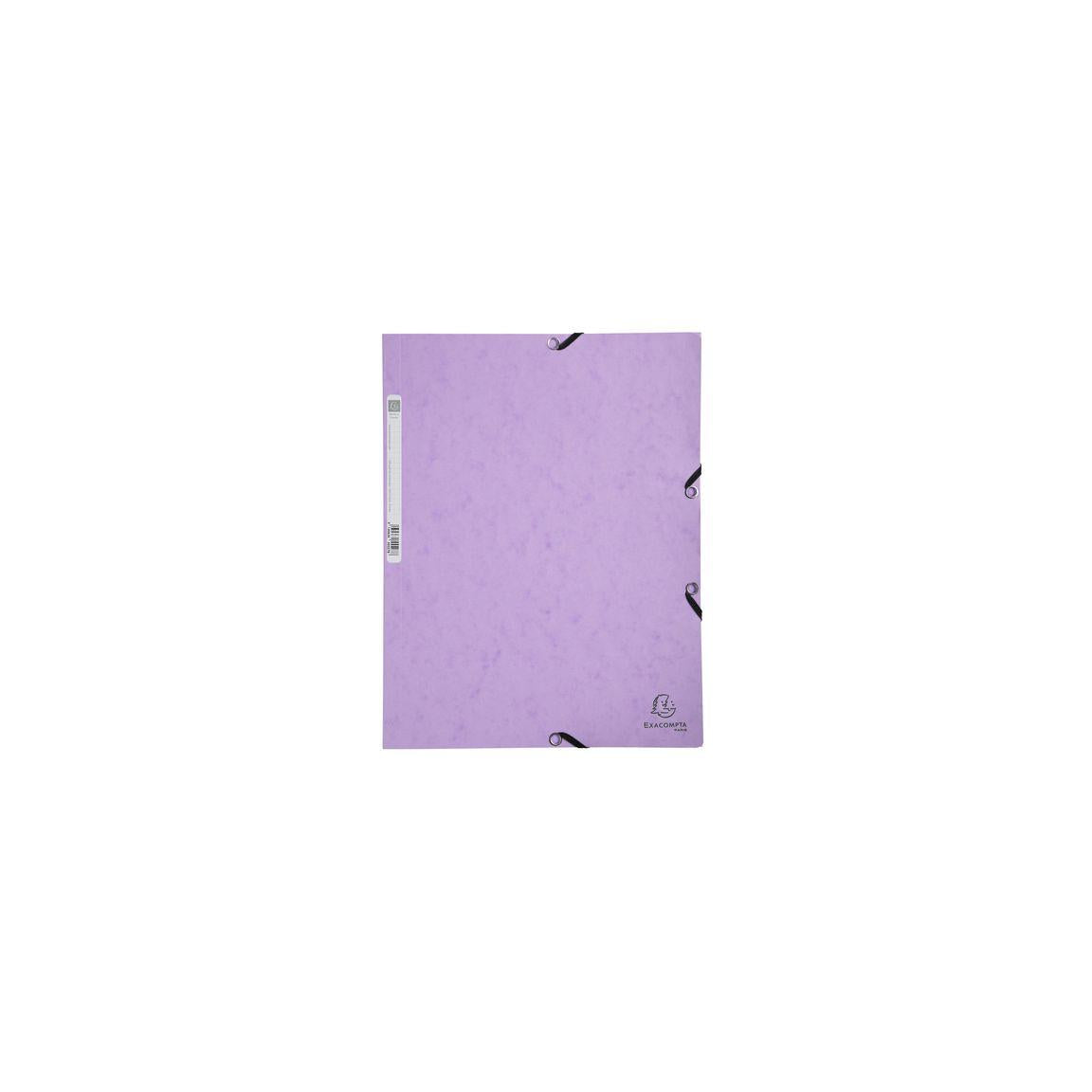 Rubber band folder EXACOMPTA 3cl A4 purple