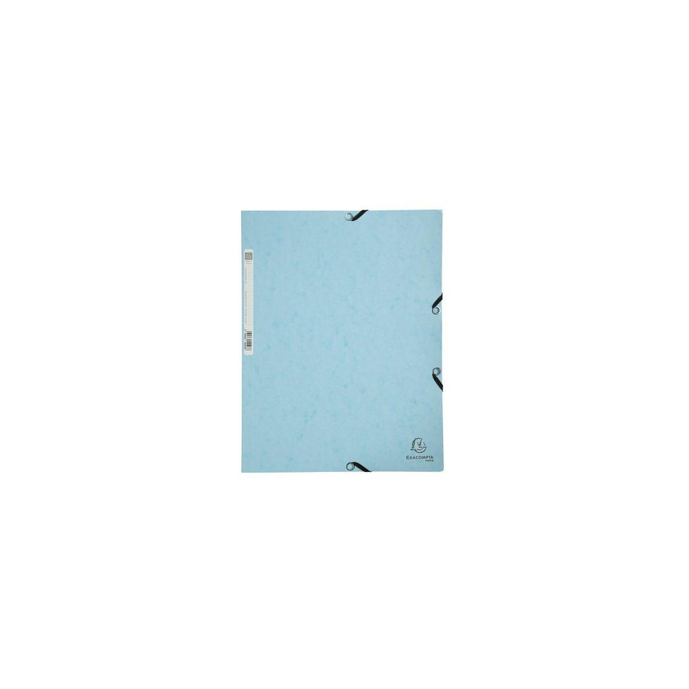Rubber band folder EXACOMPTA 3cl A4 light blue