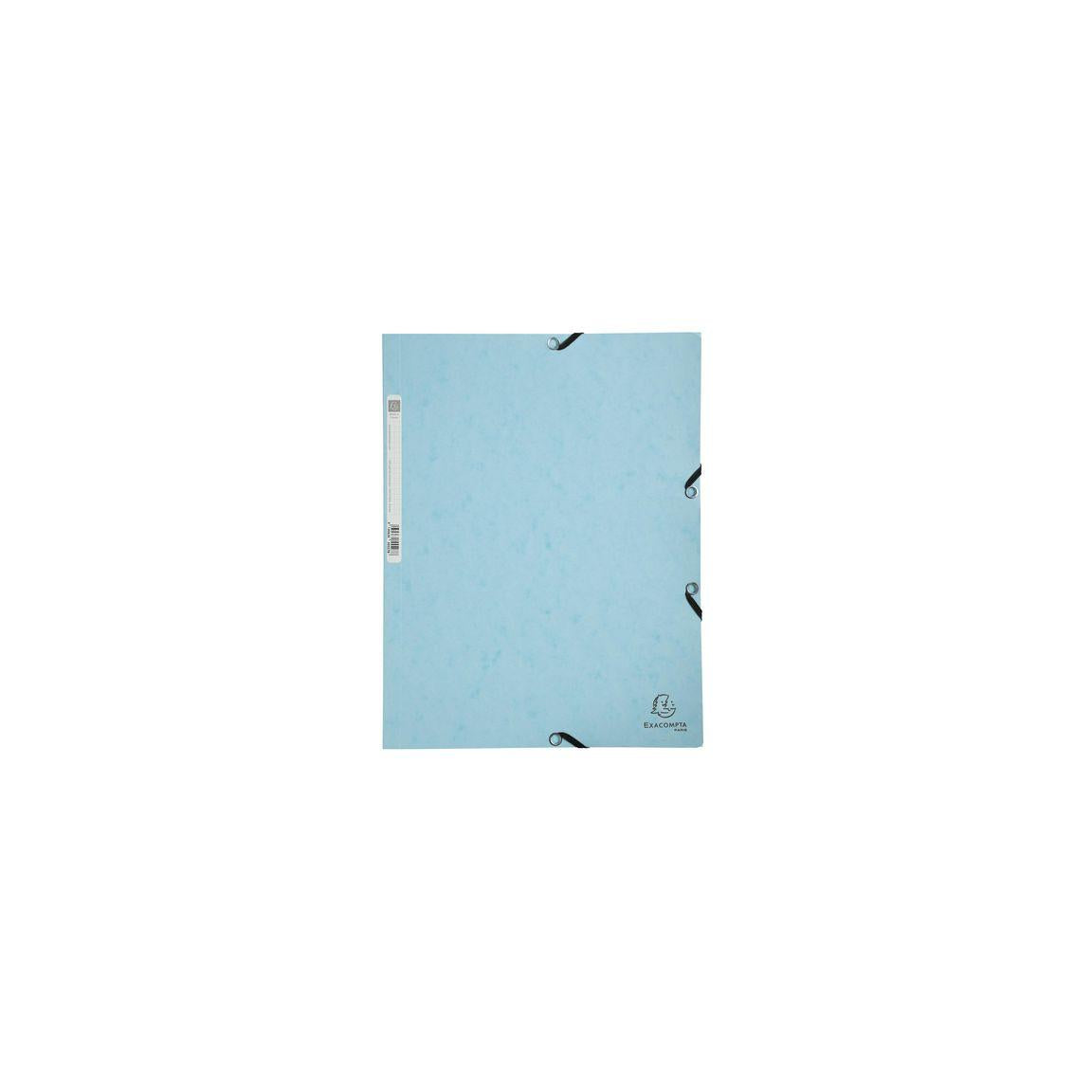 Rubber band folder EXACOMPTA 3cl A4 light blue