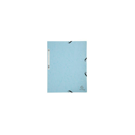 Rubber band folder EXACOMPTA 3cl A4 light blue