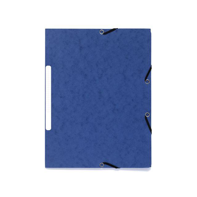 Rubber band folder EXACOMPTA 3-kl ECO blue