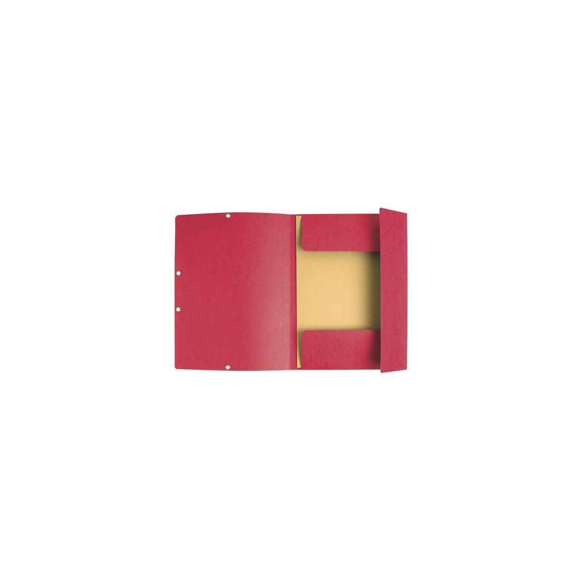 Rubber band folder EXACOMPTA 3-kl ECO red