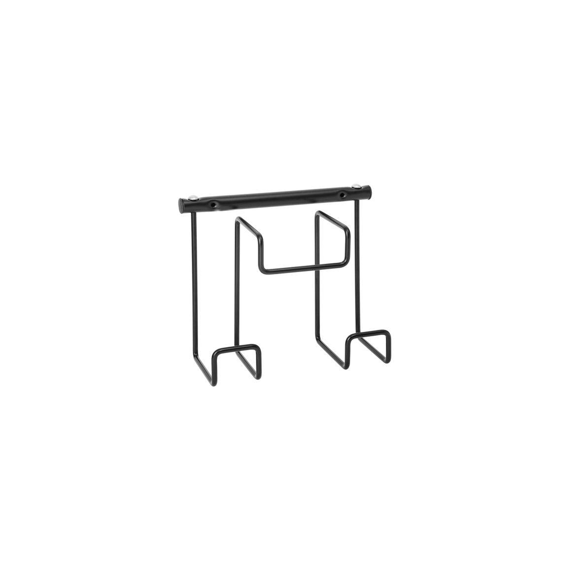 Wall rack KATRIN dispenser black metal