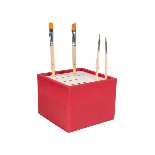 Brush rack for 64 brushes