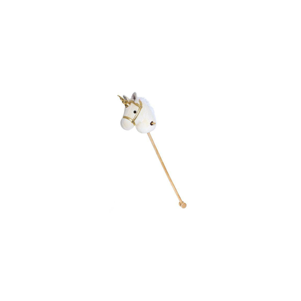 Hobby horse Unicorn white 100cm