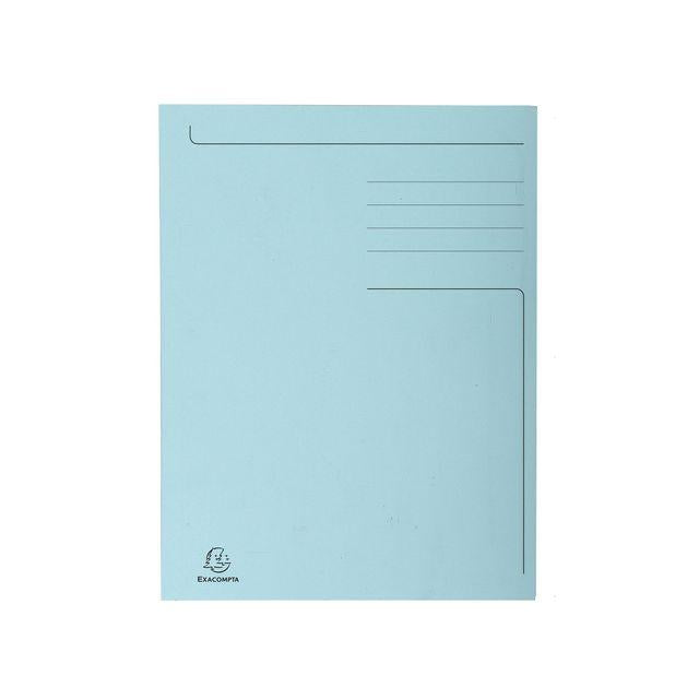 Folder EXACOMPTA 3-colour cardboard 280g A4 blue