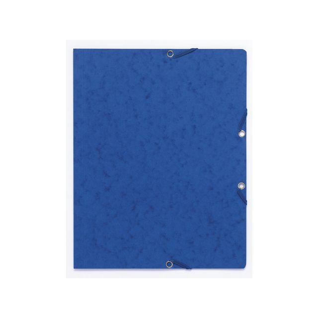 Rubber band folder cardboard u.kl. A4 blue