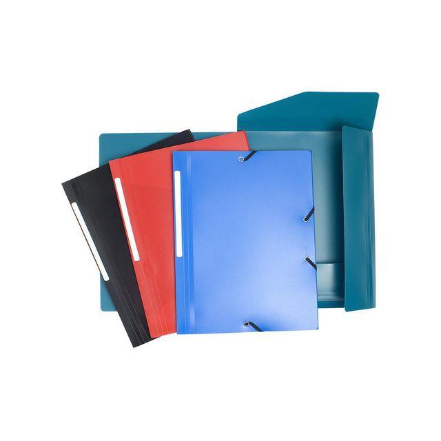 Rubber band folder PP black colours