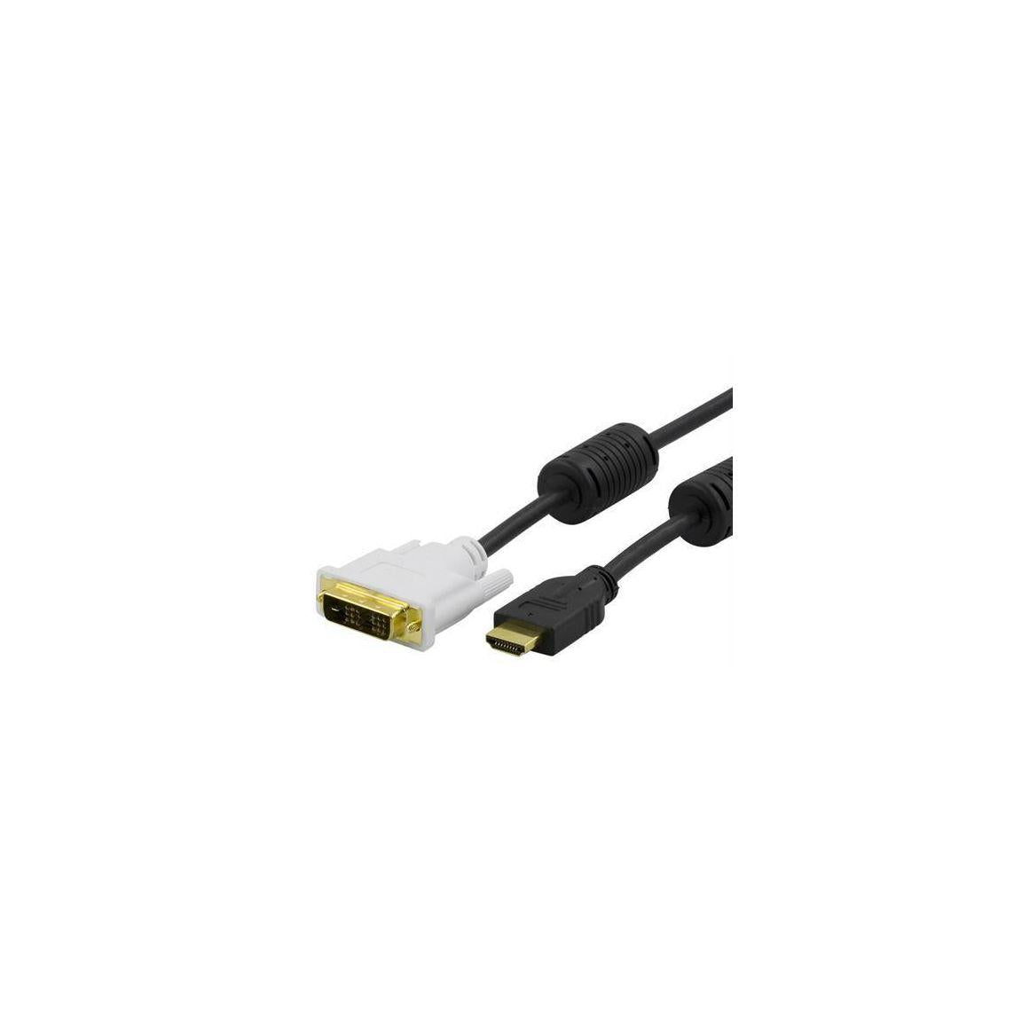 Cable DELTACO HDMI-DVI male-male 1m