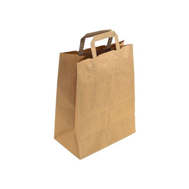 Paper carrier bag 26L brown 200/pack