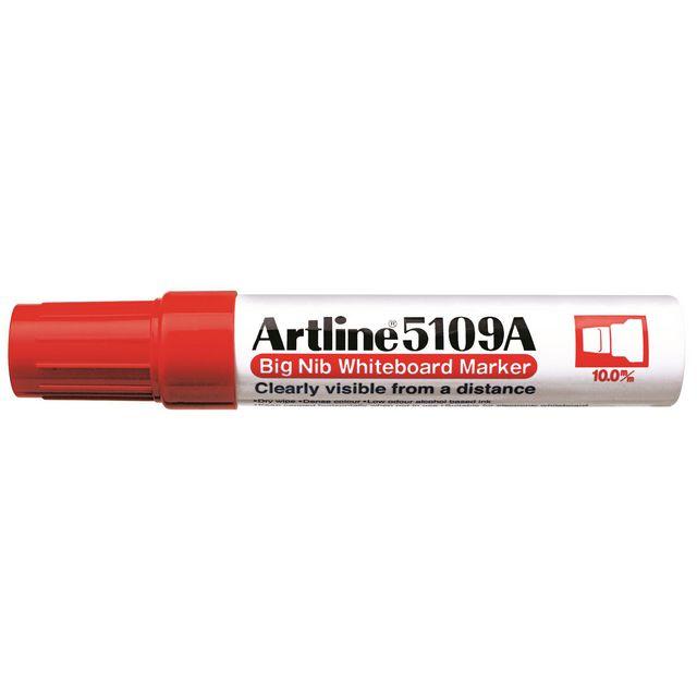 Whiteboard pen ARTLINE 5109A oblique red