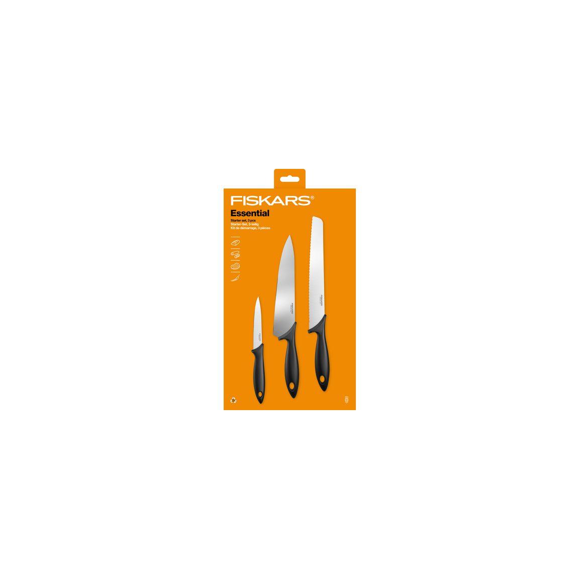 Knife set FISKARS Essential 3 pieces