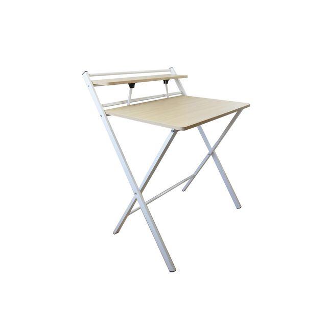 Desk UNILUX Homy white/beech