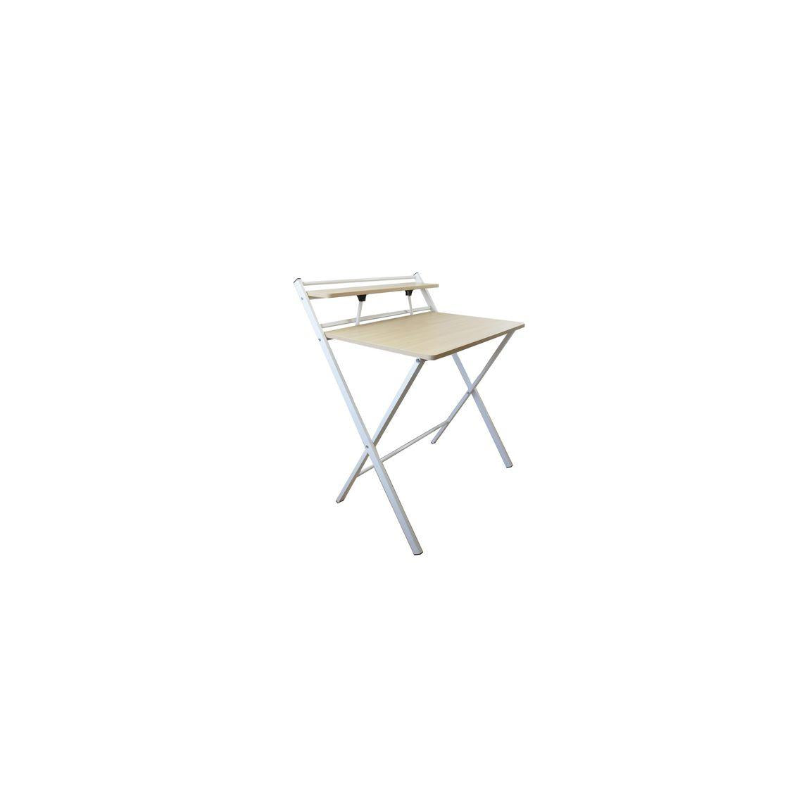 Desk UNILUX Homy white/beech